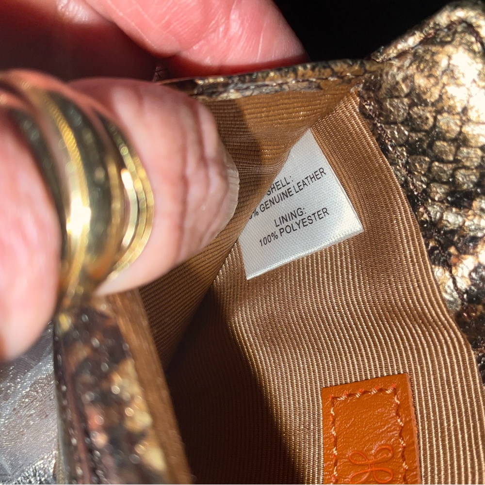 Wallet, Hobo Golden Snake Euro Slide, NWT - Picture 5 of 7